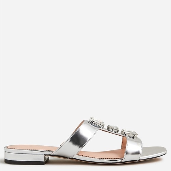 J Crew Hazel jeweled cutout sandals in metallic leather
Item BR614 - Picture 3 of 5